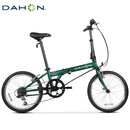 大行（DAHON）经典D6折叠自行车20英寸6速成人休闲单车 KBC061 墨绿色 20英寸