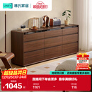 林氏家居卧室抽屉柜床尾置物柜客厅靠墙收纳柜子UM4E悦野系列