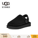 UGG春季男士时尚舒适平底包头休闲一脚蹬单鞋懒人鞋 1166915 BLK | 黑色 42