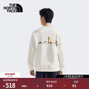 北面（The North Face）卫衣情侣款Uncle Belly合作系列针织卫衣舒适透气25秋季新品|8HNF QLI/沙丘白 2XL /185