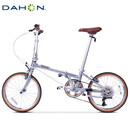 大行（DAHON）D10折叠自行车20英寸10速成人复古风单车HAC003 电镀银 