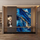 2026新款客厅电视造型天然大理石复合透光奢石玄关背景墙台面装饰 新款30/复合面天然胚体 出图定制/透光效果