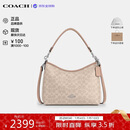 蔻驰（COACH）【品牌直供】女包LAUREL中号HOBO流浪包斜挎包 沙黄CV975新年礼物