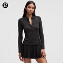 lululemon丨Hold Tight 女士紧身剪裁带领长袖衬衫 LW3IA5S 黑色 S /6