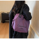 CaeorKvor【韩系多功能背包】单肩/双肩包/手提旅行逛街大容量 紫色