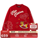 FILA FUSION斐乐官方潮牌幸运四叶草logo冬季新款情侣