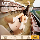 UGG秋季女士厚底魔术贴束带懒人鞋包头鞋 1166734CHE|栗色39