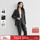 尚都比拉职业通勤西装套装女春秋季正装免烫抗皱外套裤子面试两件套西服