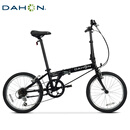 大行（DAHON）经典D6折叠自行车20英寸6速成人休闲单车 KBC061 消光黑