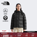 北面（The North Face）羽绒服女Hydrenalite防泼溅600蓬鹅绒填充保暖25秋冬上新|8ENC JK3/宇宙黑 L /165