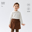 考拉鼻鼻[百搭彼得潘·软糯娃娃领上衣]儿童简约轻复古基础款衣服