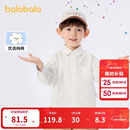 巴拉巴拉童装男童长袖衬衫儿童上衣2025新春装学院风百搭209125102101