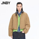江南布衣（JNBY）【商场同款】25冬新品棉衣宽松翻领5PBB1553H 253/茶卡其 S