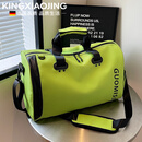 KINGXIAOJING德国品质瑜伽运动健身包防水干湿分离游泳包短途旅行包轻便大容量 黑色 干湿分离+独立鞋位