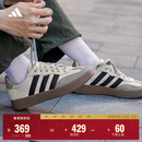 adidas「T头鞋」BARREDA板鞋德训鞋男女阿迪达斯轻运动 灰色/黑色/树脂黄   41