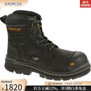 CAT卡特 男 户外野性粗狂耐用防滑高帮工装靴经典耐磨登山鞋22441M Black 10