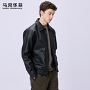 马克华菲【超声波内里】翻领夹克男2026春季新款潮流质感PU皮外套