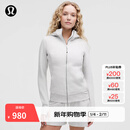 lululemon丨Scuba 女士拉链连帽衫*拉绒 杂色超浅灰(LW3KAMS) S /6