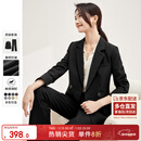尚都比拉职业通勤西装套装女春秋季正装免烫抗皱外套裤子面试两件套西服