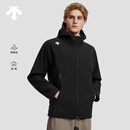 DESCENTE迪桑特TRAINING系列综训运动健身男士防泼水加绒梭织上衣 BK-黑色 L (175/96A)