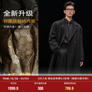 伯爵卓尔高端全羊毛双面呢大衣100%男士2025秋冬季新款中长款通勤男装外套 月夜黑（中长款） 【二代-石墨烯/鹅绒内胆】 L (175)