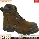 CAT卡特 男 户外野性粗狂耐用防滑高帮工装靴经典耐磨登山鞋22441M Dark Brown 10