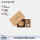 蔻驰（COACH）【品牌直供】男士双扣头腰带礼盒 38MM 灰黑色CW362新年礼物