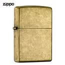 ZIPPO二手99新限量版zippo打火机原装防风煤油打火机205铜厚壳沙子情人节生日礼物送男友 201FB仿古黄铜-单机