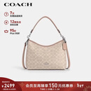 蔻驰（COACH）【品牌直供】女士LAUREL中号斜挎流浪包沙黄色CV975新年礼物
