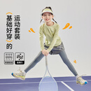 moonkids女童速干衣套装网球儿童运动长袖羽毛球训练服女大童跑步冬季秋冬