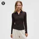 lululemon丨Hold Tight 女士紧身剪裁带领长袖衬衫 LW3IA5S 红杉棕 M /8