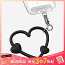 CASETIFY 【全新上市】心形手机腕带 适用于iPhone全系列手机配件 多功能手机挂环腕带 暗夜黑