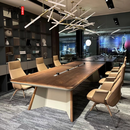 咏幻方卯会议桌大型公司会议室桌 3.4米会议桌白蜡木