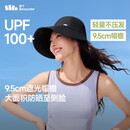 蕉下（beneunder）帽子女秋冬棒球帽遮阳帽鸭舌帽大帽檐侧脸防晒帽子冬季男黑