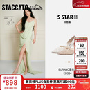 思加图杨幂同款2026春Burano仙女鞋高跟鞋女凉鞋ED334AK6 香草奶油米 37