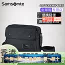 新秀丽（Samsonite）单肩包男百搭斜挎包男士包大容量帆布轻便背包尼龙 TO8x09003(黑色)