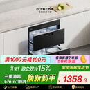 方太【嵌入式消毒柜J55E】家用 双层消毒碗筷柜 5分钟瞬消 110L大容量 三重组合消毒