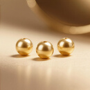 何熙熙3MM金珠古法小金珠足金999黄金散珠转运珠 满0.16g包邮单颗约0.1g 古法珠约0.01g