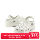 卡骆驰（CROCS）经典珍珠蕾丝云朵洞洞鞋时尚百搭|211540 亚麻色-0HZ 38 (240mm)