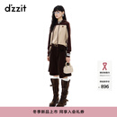 DZZIT【刘浩存同款】地素短裤2025冬新款美拉德灯芯绒五分裤女3J4Q104 棕色 XS