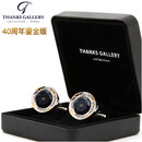 THANKSGALLERY40周年THANKS鎏14k金星空宝石袖扣男士轻奢定制西装衬衫袖口扣 鎏14k金星辰大海袖扣