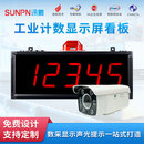 SUNPN讯鹏工业AI视觉计数传感器流水线输送带传送记数显示屏包装产线仓库出货记数电子看板