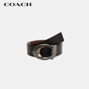蔻驰（COACH）【品牌直供】男士板扣宽版腰带皮带38MM黑色CQ013七夕礼物送男友