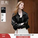 香影黑色皮衣外套女小个子2026春季新款高级感酷飒风短款pu皮夹克 黑色 S 155/80A/85-95斤