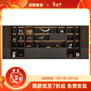 闲情雅舍办公室文件柜装饰柜书房储物柜靠墙柜子可定制书柜置物背景柜 十一门柜黑橡木*铁灰