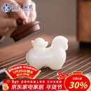 苏氏陶瓷新年礼物冰种玉瓷马上有钱茶宠摆件礼盒装茶桌茶具配件高档伴手礼