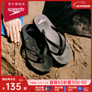 速比涛（Speedo）拖鞋柔性EVA防滑防臭人字拖拖鞋2024新款 户外休闲沙滩凉拖夹趾拖 黑色(男款) 10