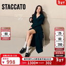 思加图杨幂同款2026春秋叶伯爵乐福鞋皮鞋女EGB60AA6 松露黑 37