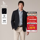 哈吉斯（HAZZYS）男装 秋冬款西服商务通勤西装毛边羊毛单西男ASUZJ0BDJ11 藏青色NV L (175/96A 48)