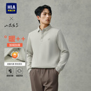 HLA海澜之家【加绒】polo衫男冬季山不在高系列宽松上衣男过年